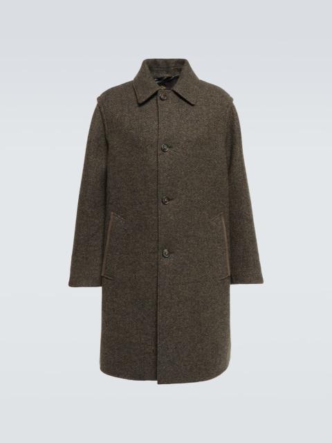 Savile cashmere-blend overcoat