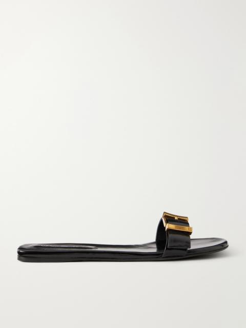 KHAITE Manhattan Buckled Leather Sandals