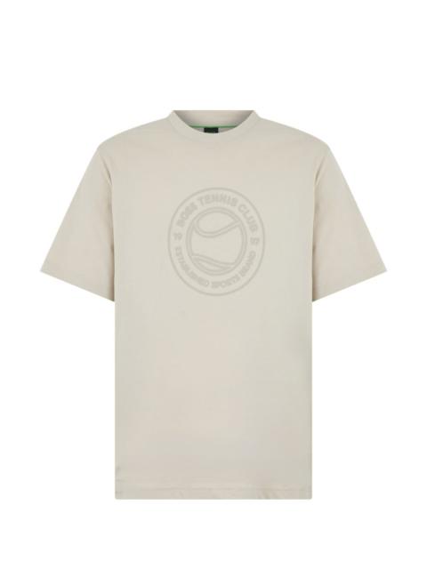 BOSS embossed graphic T-shirt