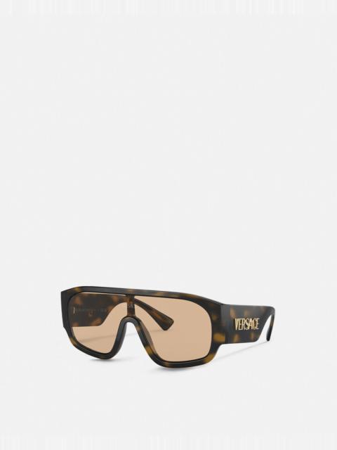 VERSACE Logo Shield Sunglasses