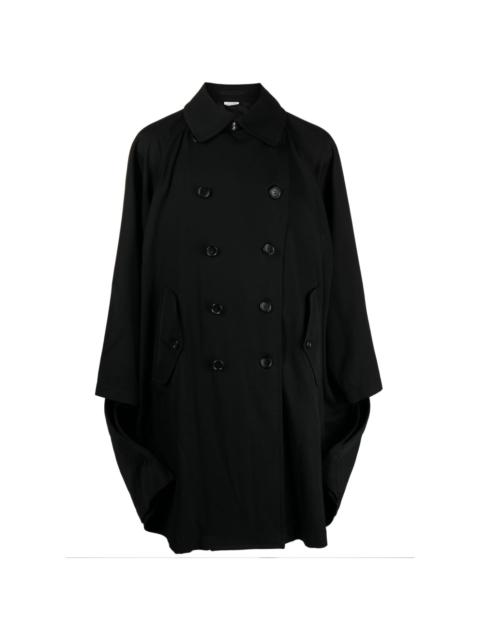 double-breasted wool coat