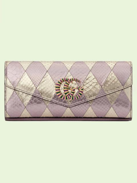 GUCCI Gucci Nojum Broadway python clutch