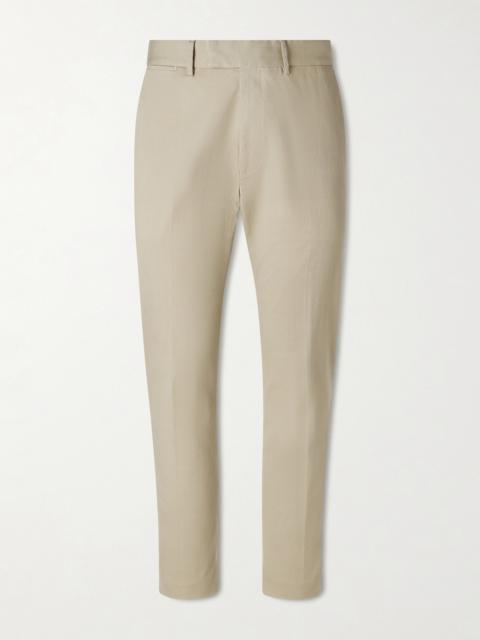 TOM FORD Tapered Cotton-Blend Twill Trousers
