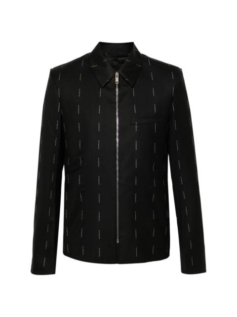 Givenchy logo-jacquard jacket
