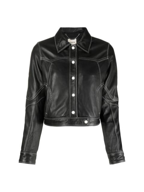 Each x Other button-up leather jacket