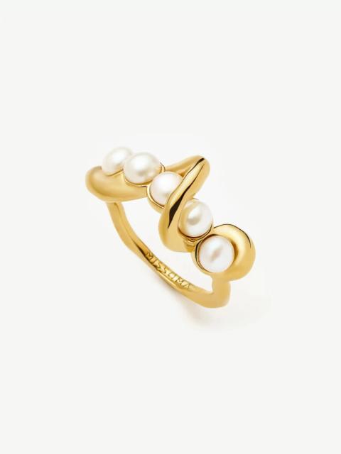 MISSOMA Molten Pearl Twisted Stacking Ring
