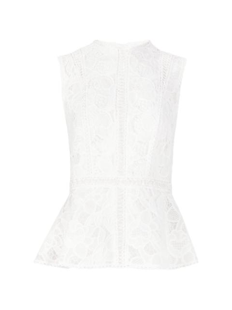 COSTARELLOS Niva guipure lace top