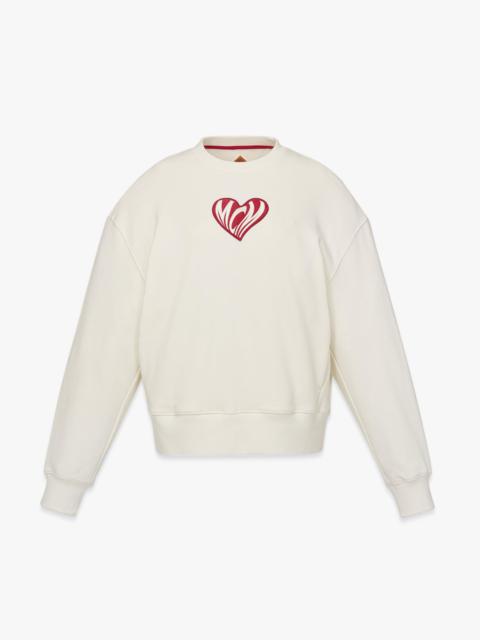 MCM Heart Logo Sweatshirt in Organic Cotton
