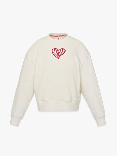 MCM Heart Logo Sweatshirt in Organic Cotton