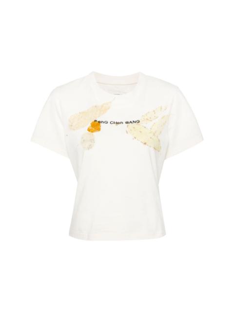 FENG CHEN WANG logo-embroidered cotton T-shirt