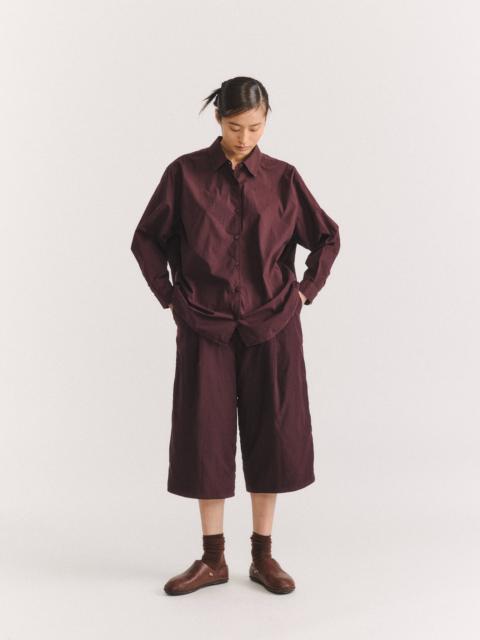 CASEY/CASEY NAOMI SHIRT - L COT - BURGUNDY