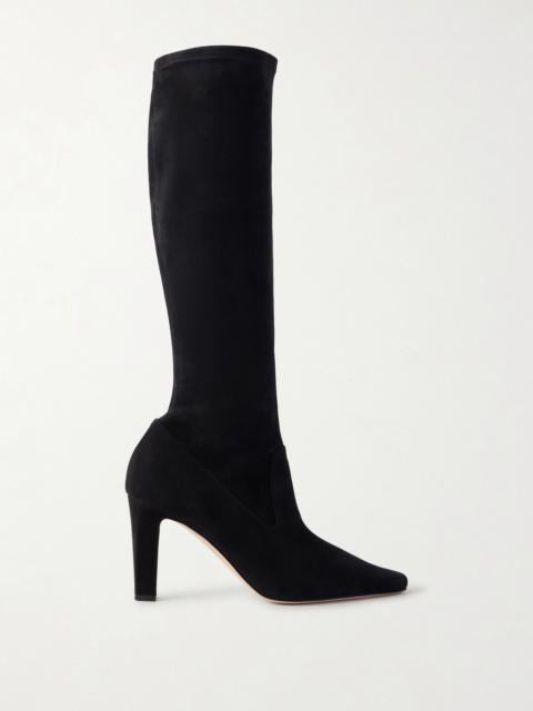 Manolo Blahnik Pavisco 90 Suede Knee Boots