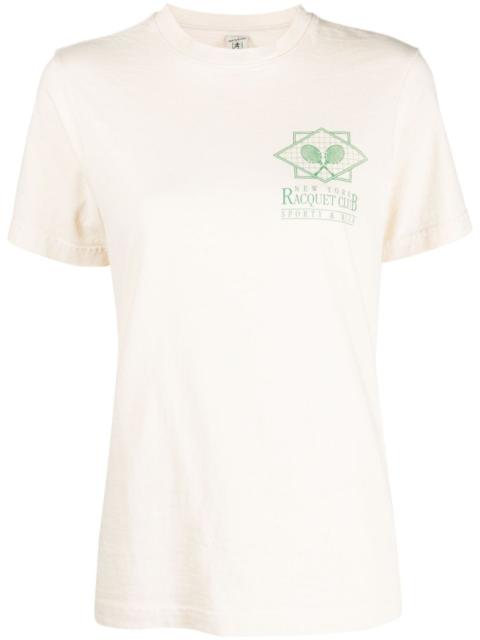 Sporty & Rich graphic-print cotton T-shirt