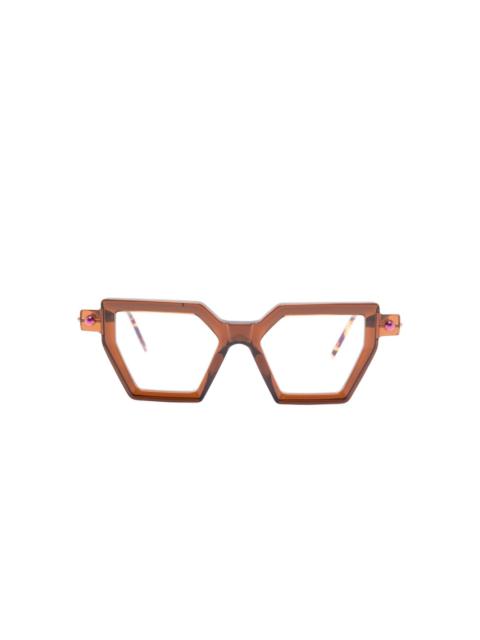 Kuboraum geometric-frame glasses