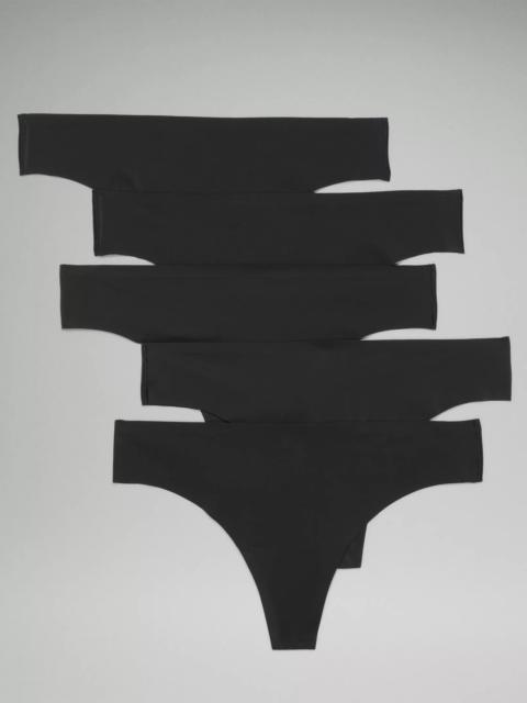 lululemon InvisiWear 중간 상승 Thong 속옷 *5 팩