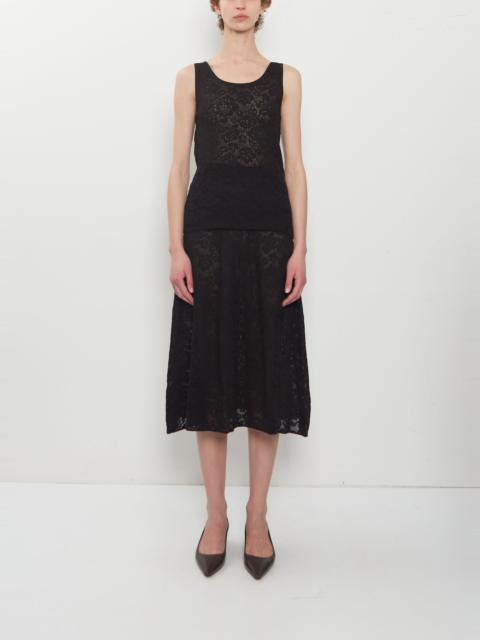 extreme cashmere n°523 Kelly Lace Cashmere Skirt — Raven