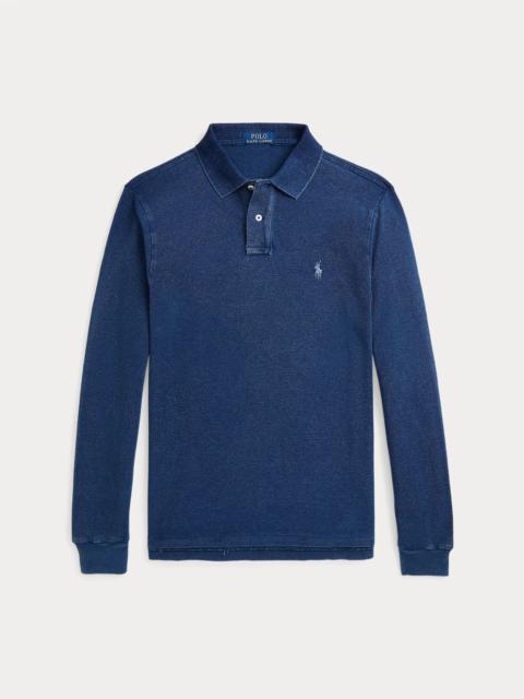 Polo Ralph Lauren Custom Slim Fit Indigo Mesh Polo Shirt