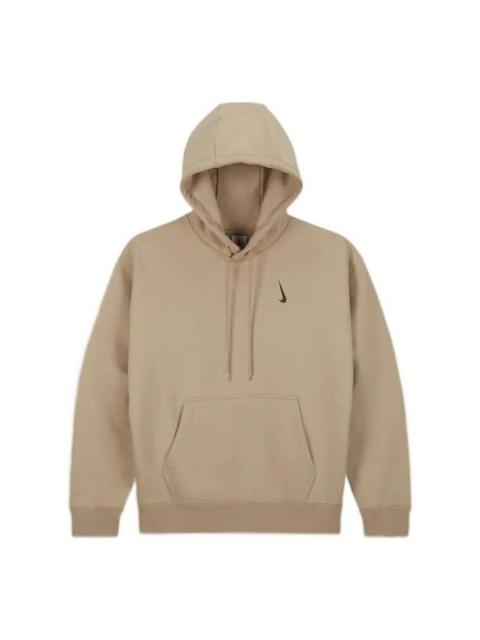Nike Men's Nike x Billie Eilish Crossover Solid Color Cotton Hooded Long Sleeves Us Edition Brown DQ7750-