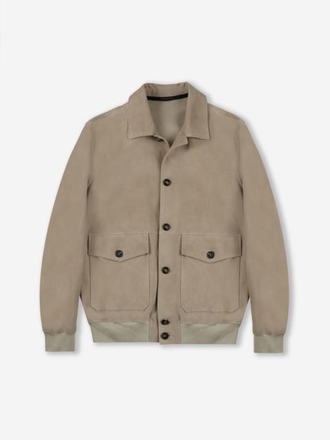 SLOWEAR Suede leather jacket