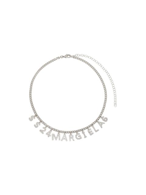 MM6 Maison Margiela Silver Charm Letters Necklace