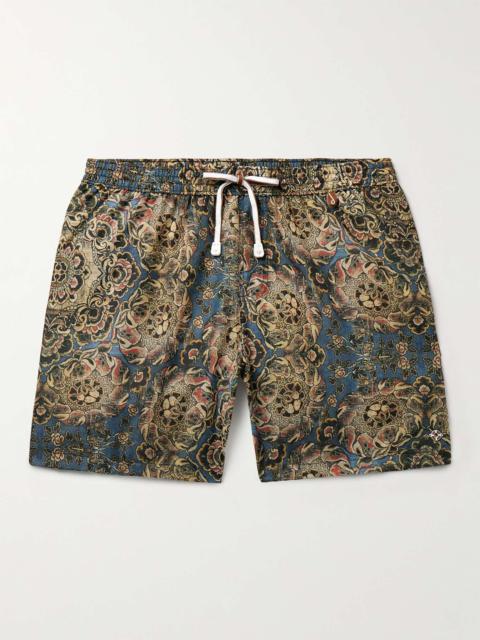 Loro Piana Tapestry Bloom Straight-Leg Mid-Length Floral-Print Swim Shorts