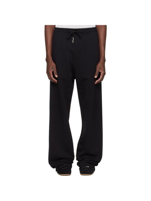 Dries Van Noten Black Cotton Sweatpants