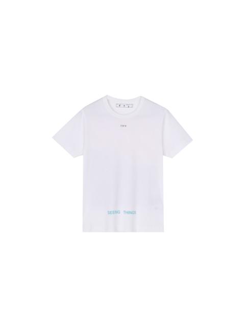 Off-White Men's Off-White Marilyn Monroe Printing Short Sleeve White T-Shirt OMAA002F171850470188