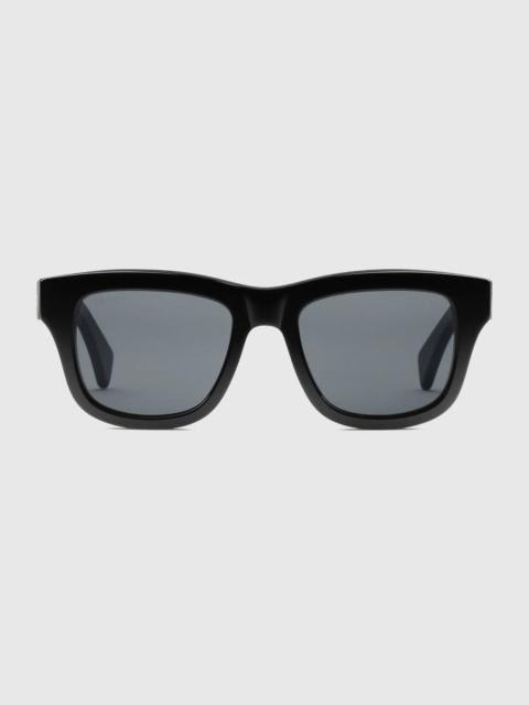 Rectangular-frame sunglasses