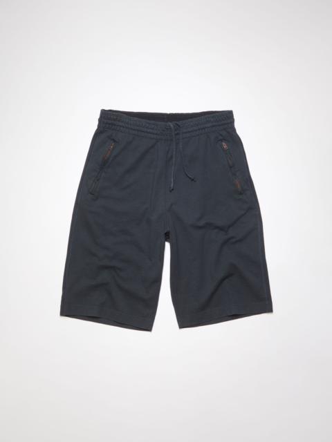 Cotton sweat shorts - Black