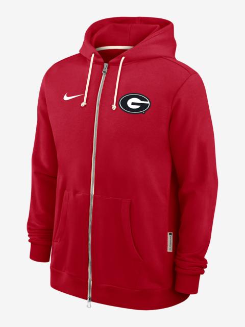 Georgia Sideline Men's Nike Dri-FIT College Full-Zip Hoodie