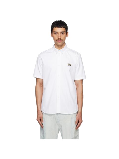 KENZO White Kenzo Paris 'KENZO Wild Tiger' Short Sleeve Shirt