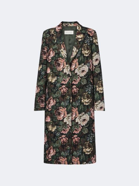 Dries Van Noten Floral jacquard coat