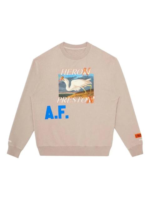 Heron Preston HERON PRESTON Heron Af Crew Sweatshirt 'Taupe' HMBA014R21JER0036145