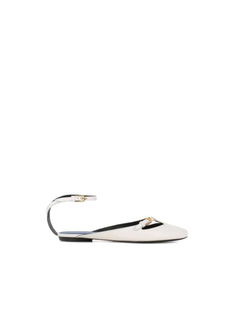 Lanvin buckle-strap flat pumps