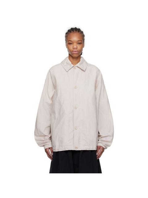Beige Peche Blouson Jacket