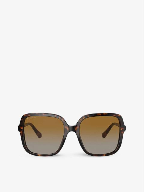 BVLGARI BV8228B square-framed acetate sunglasses