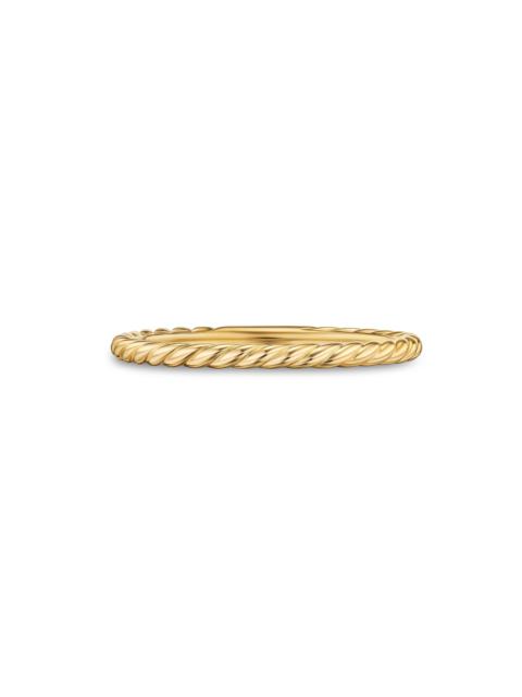 DAVID YURMAN Women's Petite Modern Renaissance Band Ring in 18K Yellow Gold, 1.7MM - Gold