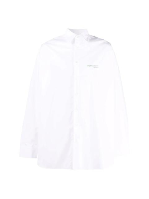 Raf Simons embroidered-logo shirt