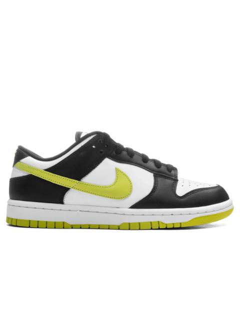 Nike DUNK LOW RETRO - WHITE/BRIGHT CACTUS/BLACK