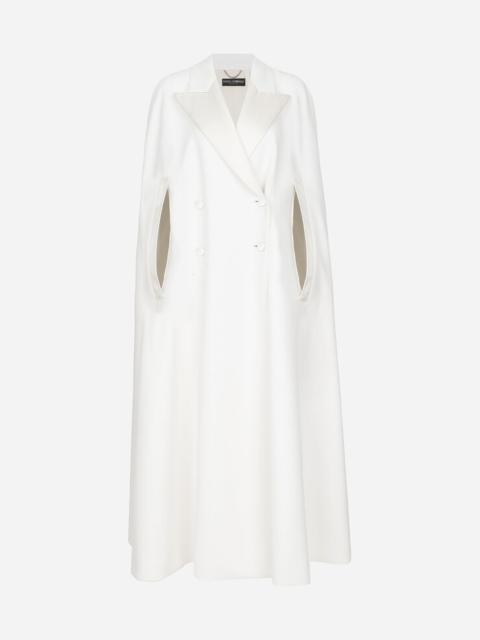 Dolce & Gabbana Double-breasted wool cape