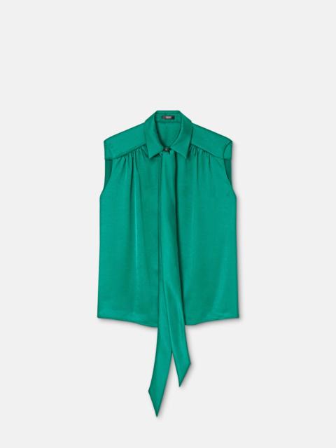 VERSACE Satin Lavallière Shirt