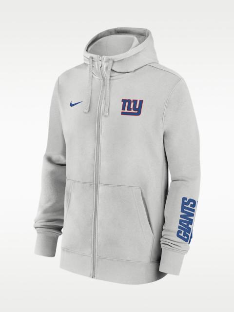 Nike New York Giants Club Men's Nike NFL Full-Zip Hoodie