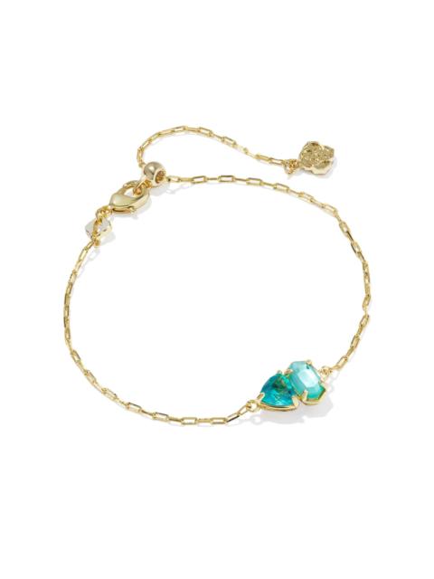 KENDRA SCOTT Tatum December Gold Delicate Chain Bracelet