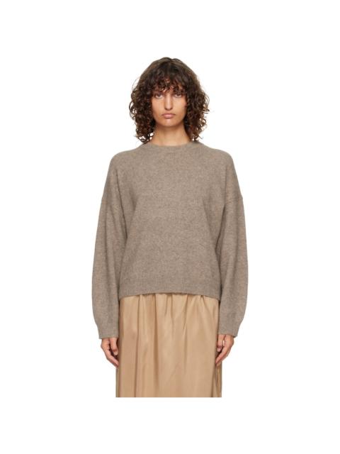Loulou de Saison Taupe Tristan Yak Blend Sweater