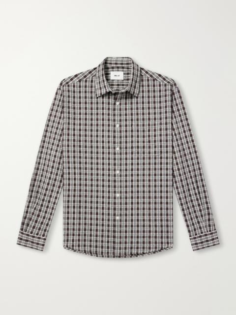 NN07 Deon 50007 Checked Mouliné Woven Organic Cotton Shirt
