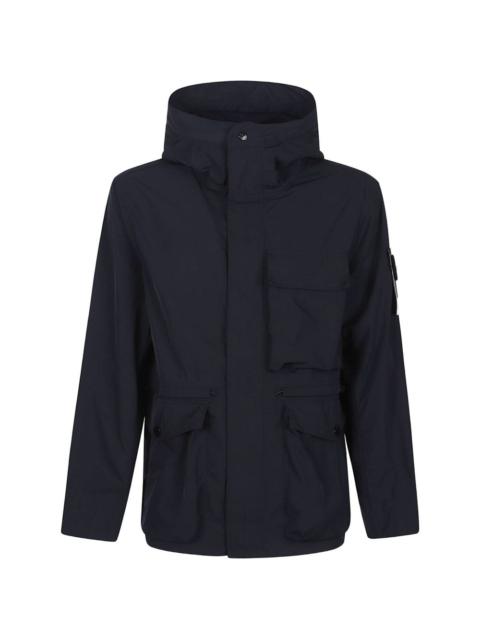 Stone Island logo-patch hooded jacket