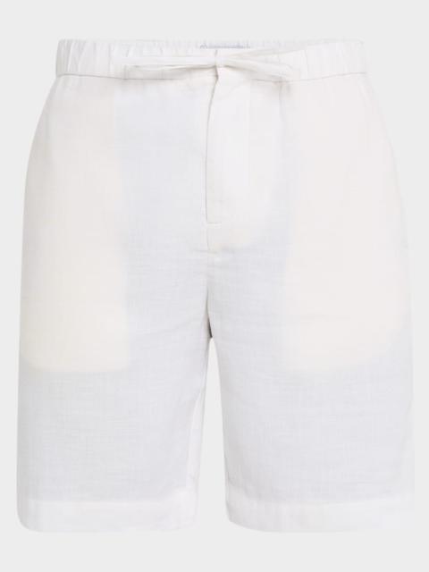 FRESCOBOL CARIOCA Men's Felipe Linen and Cotton Drawstring Shorts
