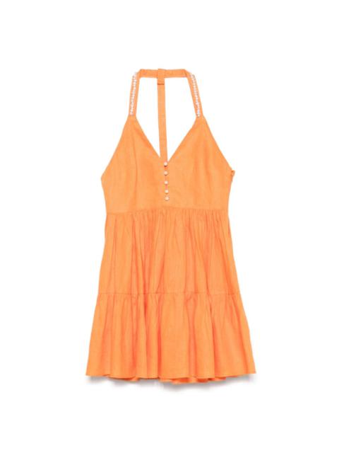 maje linen mini dress