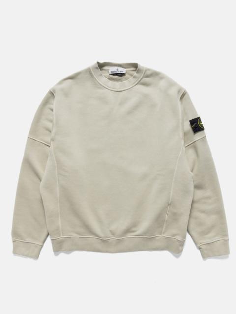 Stone Island Organic Cotton Garment Dyed Sweatshirt Beige