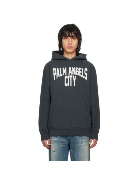 Palm Angels Gray City Washed Hoodie